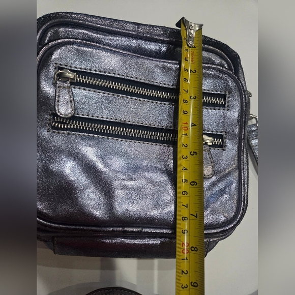 Crossbody  Leather Bag 8×8×2 in.